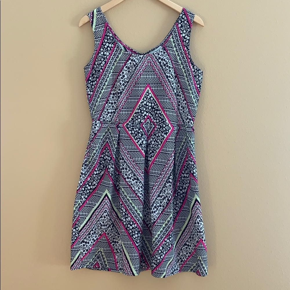 Fit and flare scoop neck tank dress size 8